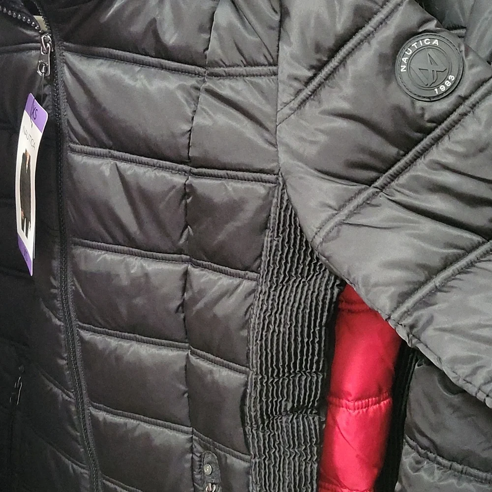 Nautica Jackets With Fur Detachable Hoods Last One Black XS New with Tags - Picture 11 of 15